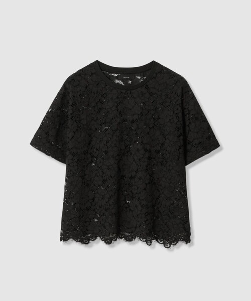 allureville(アルアバイル)の「コードレースT(Tシャツ/カットソー・レディース・ブラック/オフホワイト・2)」の14枚目の写真