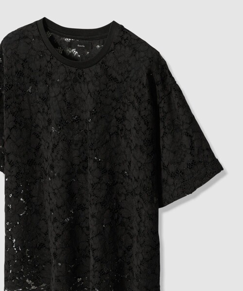 allureville(アルアバイル)の「コードレースT(Tシャツ/カットソー・レディース・ブラック/オフホワイト・2)」の15枚目の写真