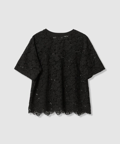 allureville(アルアバイル)の「コードレースT(Tシャツ/カットソー・レディース・ブラック/オフホワイト・2)」の17枚目の写真