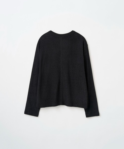 Juha(ユハ)の「SOFT PILE CROPPED HENLEY(Tシャツ/カットソー・メンズ・ブラック/アイボリー/グレイッシュベージュ・4/3)」の16枚目の写真