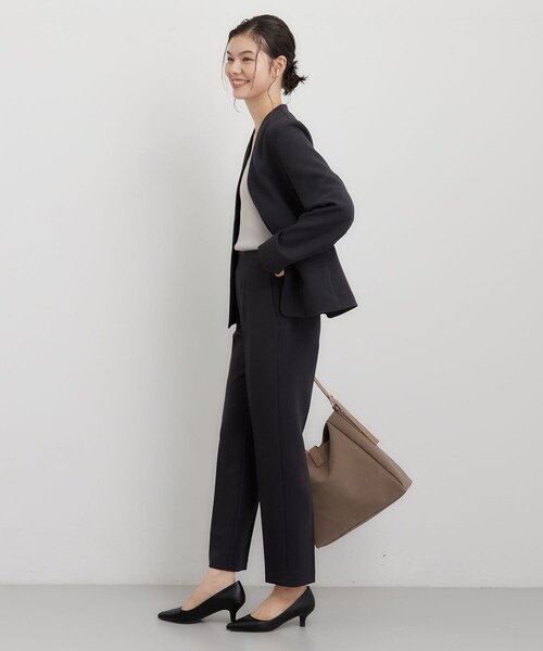 THE SHOP TK （ザ ショップ ティーケー ）の「【セットアップ可】美脚ラインですっきり見え テーパードパンツ（その他パンツ・レディース・スミクロ/ブラウン系その他・12/13）」の8枚目の写真