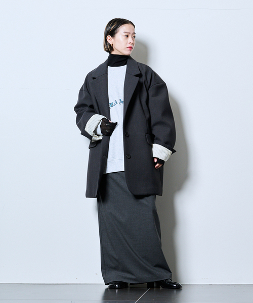 CITYSHOP(シティーショップ)の「《追加2》BONDING ジャケット(その他アウター・レディース・チャコールグレー/ブラック・36/38)」の7枚目の写真