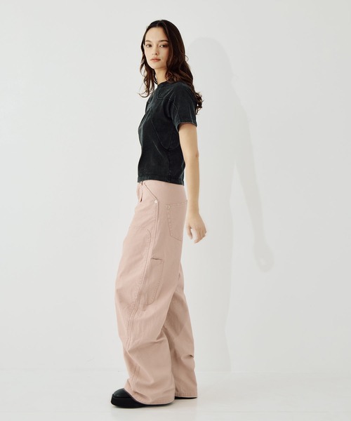 CONZ(コンズ)の「panel short sleeve tee(Tシャツ/カットソー・レディース・ブラック/ダークグレー・1/0/2)」の8枚目の写真