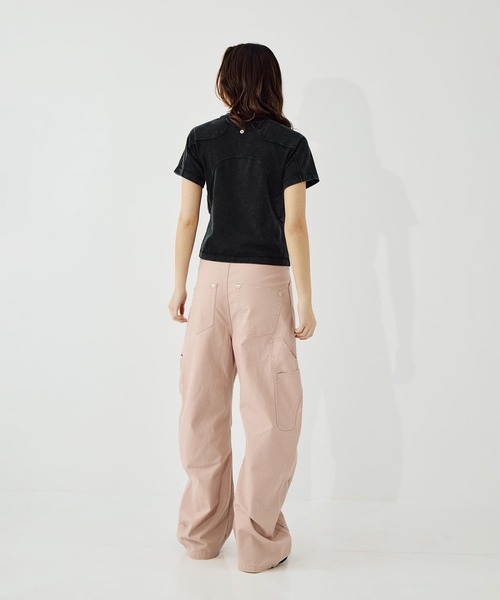 CONZ(コンズ)の「panel short sleeve tee(Tシャツ/カットソー・レディース・ブラック/ダークグレー・1/0/2)」の9枚目の写真