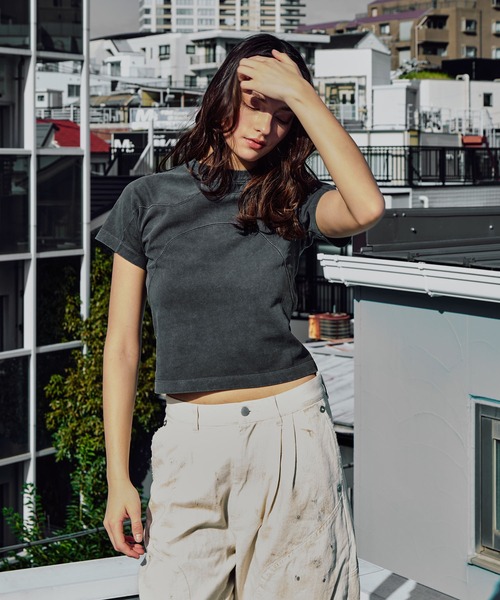 CONZ(コンズ)の「panel short sleeve tee(Tシャツ/カットソー・レディース・ブラック/ダークグレー・1/0/2)」の18枚目の写真