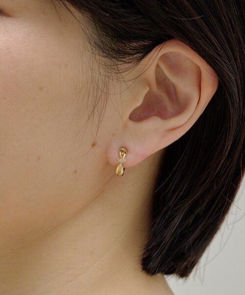 ear PAPILLONNER(イアパピヨネ)の「《WEB&一部店舗限定》バネ式ミニイヤリング/イヤーカフ(イヤリング・レディース・シルバー系その他/ゴールド系その他/シルバー系その他2/ゴールド系その他2・FREE)」の4枚目の写真