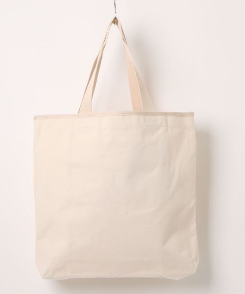 NEW ERA（ニューエラ）の「【NEW ERA/ニューエラ】キャンバス トートバッグ 14L リニアロゴ（トートバッグ・メンズ・ブラック/アイボリー・FREE）」の3枚目の写真
