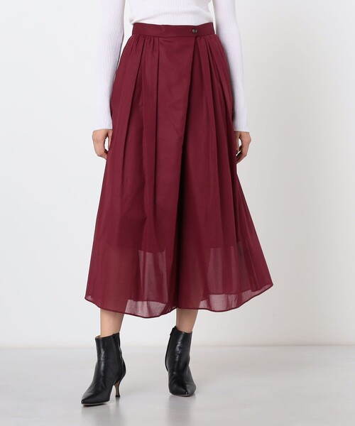 BALLSEY（ボールジィ）の「ルックスボイル フレアキュロットパンツ（その他パンツ・レディース・ボルドー/ブルー・34/36）」の4枚目の写真