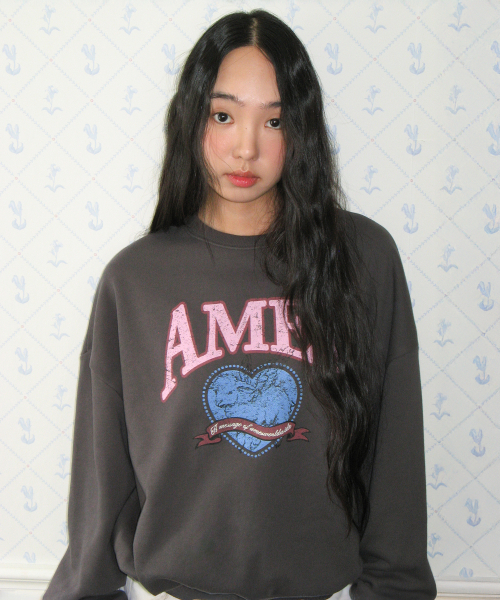 AMESWORLDWIDE（アメスワールドワイド）の「ANGEL LOVE SWEATSHIRT CHARCOAL（スウェット・レディース・その他・SMALL/MEDIUM）」の2枚目の写真