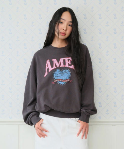 AMESWORLDWIDE（アメスワールドワイド）の「ANGEL LOVE SWEATSHIRT CHARCOAL（スウェット・レディース・その他・SMALL/MEDIUM）」の6枚目の写真