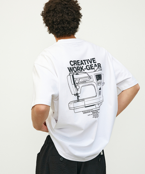 BOOVOOM（ブーブーム）の「[ビッグサイズ]ソーイングマシンワークギアTシャツ（Tシャツ/カットソー・メンズ・ブラック/ホワイト・XXXL/XL/XXL）」の14枚目の写真