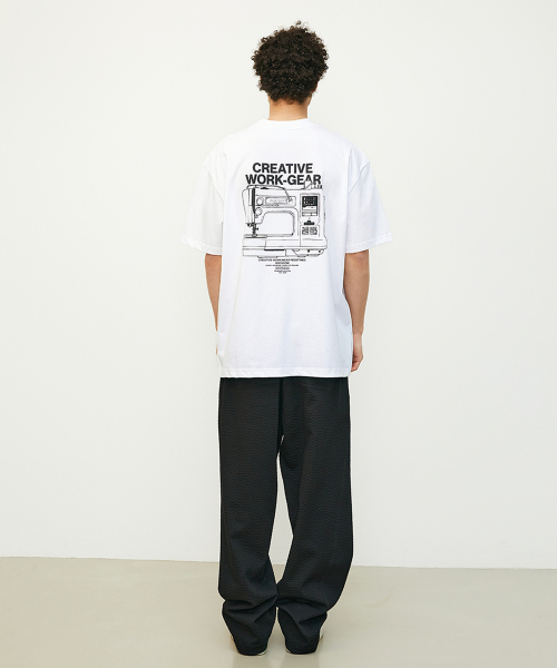 BOOVOOM（ブーブーム）の「[ビッグサイズ]ソーイングマシンワークギアTシャツ（Tシャツ/カットソー・メンズ・ブラック/ホワイト・XXXL/XL/XXL）」の17枚目の写真