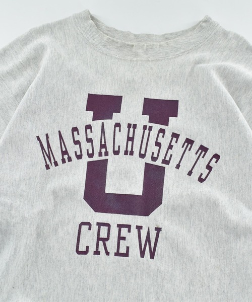 LABORATORY R(ラボラトリーアール)の「【USED】90’s BOATHOUSE “UNIVERSITY OF MASSACHUSETTS” リバースタイプ スウェット USA製(スウェット・メンズ・グレー・X-LARGE)」の2枚目の写真
