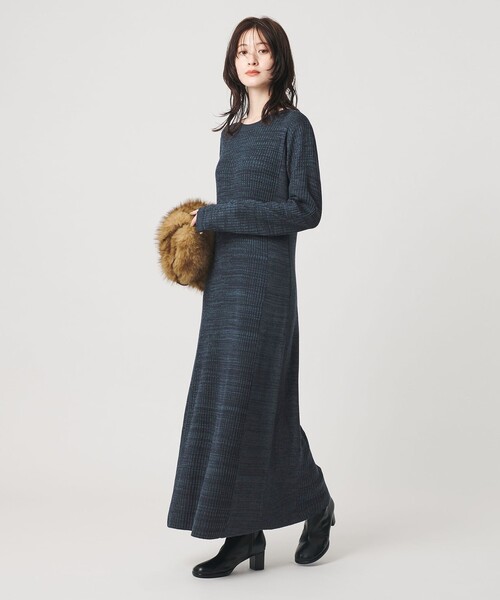 BEAUTY&YOUTH UNITED ARROWS(ビューティーアンドユースユナイテッドアローズ)の「【WEB限定 Wardrobe DAILY MINIMAL】リブニット フレアワンピース(ワンピース・レディース・その他1/レッド/ネイビー/ブラック・M/S)」の13枚目の写真