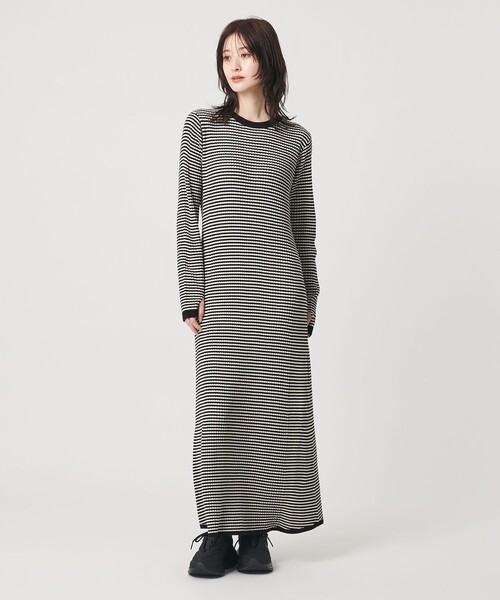 BEAUTY&YOUTH UNITED ARROWS(ビューティーアンドユースユナイテッドアローズ)の「【WEB限定 Wardrobe DAILY MINIMAL】リブニット フレアワンピース(ワンピース・レディース・その他1/レッド/ネイビー/ブラック・M/S)」の14枚目の写真
