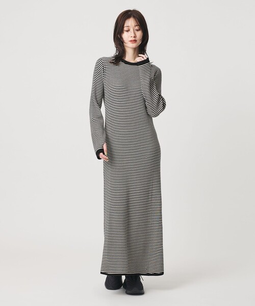 BEAUTY&YOUTH UNITED ARROWS(ビューティーアンドユースユナイテッドアローズ)の「【WEB限定 Wardrobe DAILY MINIMAL】リブニット フレアワンピース(ワンピース・レディース・その他1/レッド/ネイビー/ブラック・M/S)」の15枚目の写真