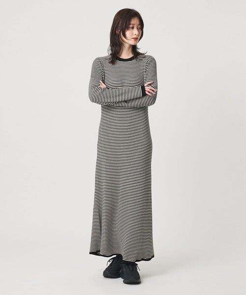 BEAUTY&YOUTH UNITED ARROWS(ビューティーアンドユースユナイテッドアローズ)の「【WEB限定 Wardrobe DAILY MINIMAL】リブニット フレアワンピース(ワンピース・レディース・その他1/レッド/ネイビー/ブラック・M/S)」の16枚目の写真