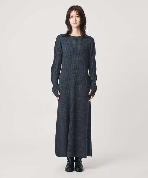BEAUTY&YOUTH UNITED ARROWS(ビューティーアンドユースユナイテッドアローズ)の「【WEB限定 Wardrobe DAILY MINIMAL】リブニット フレアワンピース(ワンピース・レディース・その他1/レッド/ネイビー/ブラック・M/S)」の17枚目の写真