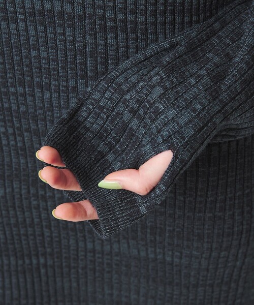 BEAUTY&YOUTH UNITED ARROWS(ビューティーアンドユースユナイテッドアローズ)の「【WEB限定 Wardrobe DAILY MINIMAL】リブニット フレアワンピース(ワンピース・レディース・その他1/レッド/ネイビー/ブラック・M/S)」の22枚目の写真