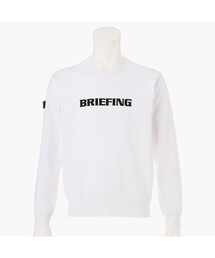 【BRIEFING公式】MEN’S PLANE KNIT CREWNECK(ニット/軽量/遮熱/GOLF/ゴルフ)