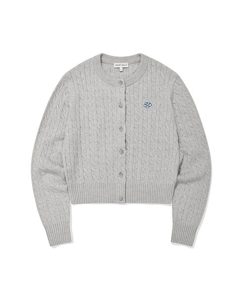 Wacky WiLLy(ワッキーウィリー)の「WOMEN'S CABLE CARDIGAN(カーディガン/ボレロ・レディース・ネイビー/グレー/レッド/スカイブルー系・SMALL/MEDIUM/LARGE)」の2枚目の写真