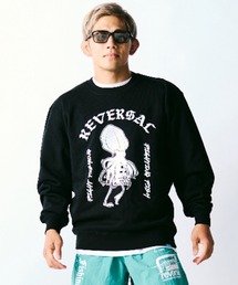 <reversal/リバーサル>SQUID SWEAT CREW NECK