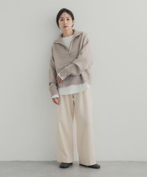 URBAN RESEARCH DOORS(アーバンリサーチドアーズ)の「コットンラウンドヘムカットソー(Tシャツ/カットソー・レディース・ホワイト系その他/オフホワイト・SMALL/MEDIUM)」の18枚目の写真
