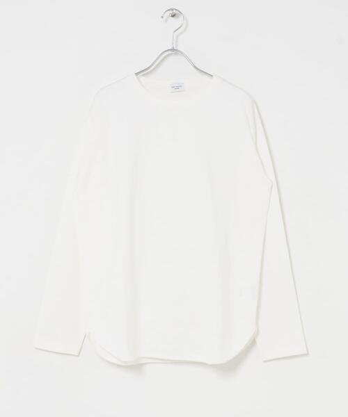 URBAN RESEARCH DOORS(アーバンリサーチドアーズ)の「コットンラウンドヘムカットソー(Tシャツ/カットソー・レディース・ホワイト系その他/オフホワイト・SMALL/MEDIUM)」の19枚目の写真