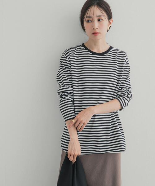 URBAN RESEARCH DOORS(アーバンリサーチドアーズ)の「コットンラウンドヘムカットソー(Tシャツ/カットソー・レディース・ホワイト系その他/オフホワイト・SMALL/MEDIUM)」の15枚目の写真