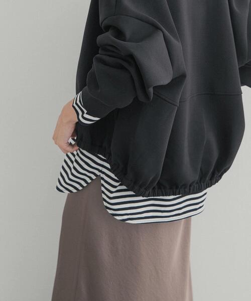 URBAN RESEARCH DOORS(アーバンリサーチドアーズ)の「コットンラウンドヘムカットソー(Tシャツ/カットソー・レディース・ホワイト系その他/オフホワイト・SMALL/MEDIUM)」の6枚目の写真