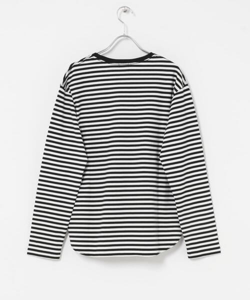 URBAN RESEARCH DOORS(アーバンリサーチドアーズ)の「コットンラウンドヘムカットソー(Tシャツ/カットソー・レディース・ホワイト系その他/オフホワイト・SMALL/MEDIUM)」の3枚目の写真