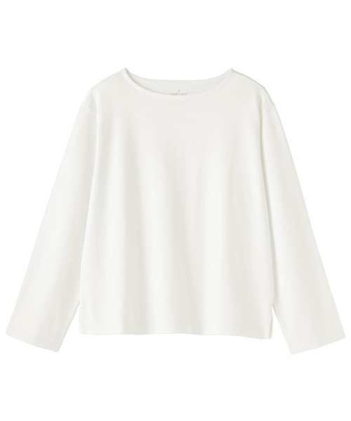 無印良品(ムジルシリョウヒン)の「婦人 太番手ボートネック長袖Tシャツ(Tシャツ/カットソー・レディース・グレー系/グリーン系/チャコールグレー/オフホワイト/ピンク系/ネイビー系・XS/S/M/L/XL/XXL)」の10枚目の写真