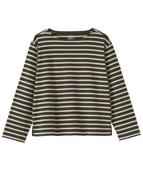 無印良品(ムジルシリョウヒン)の「婦人 太番手ボートネック長袖Tシャツ(Tシャツ/カットソー・レディース・グレー系/グリーン系/チャコールグレー/オフホワイト/ピンク系/ネイビー系・XS/S/M/L/XL/XXL)」の19枚目の写真