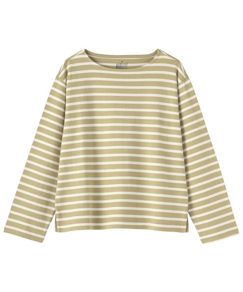 無印良品(ムジルシリョウヒン)の「婦人 太番手ボートネック長袖Tシャツ(Tシャツ/カットソー・レディース・グレー系/グリーン系/チャコールグレー/オフホワイト/ピンク系/ネイビー系・XS/S/M/L/XL/XXL)」の22枚目の写真