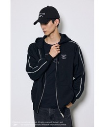 AZUL BY MOUSSY（アズールバイマウジー）の「【REEBOK×AZUL】ダブルジップパーカー 秋服 冬服【Mサイズレディース】【Lサイズメンズ&ユニセックス】（パーカー）」