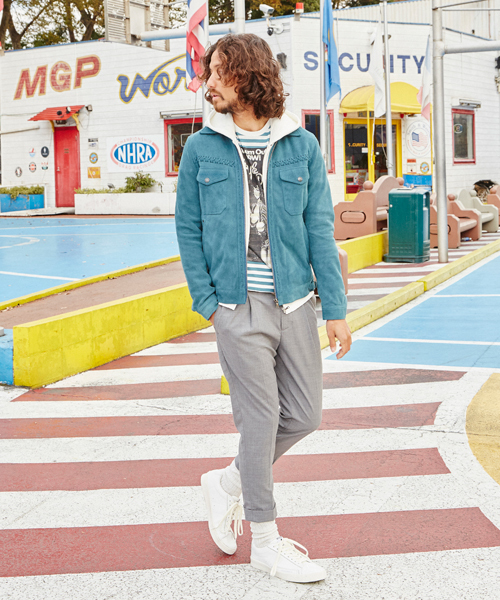 HYSTERIC GLAMOUR（ヒステリックグラマー）の「1タックアンクルPT（スラックス・メンズ・ネイビー/グレー/ブラック・LARGE/MEDIUM/SMALL）」の12枚目の写真