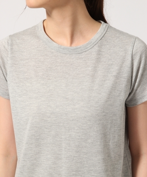 GLOBAL WORK（グローバルワーク）の「ジョーゼットキャミレイヤード半袖/722844（Tシャツ/カットソー・レディース・ブラック/ネイビー/ブラウン・LARGE/MEDIUM）」の5枚目の写真