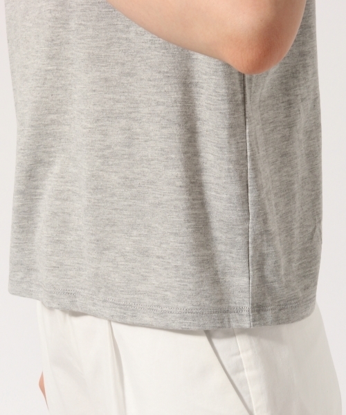 GLOBAL WORK（グローバルワーク）の「ジョーゼットキャミレイヤード半袖/722844（Tシャツ/カットソー・レディース・ブラック/ネイビー/ブラウン・LARGE/MEDIUM）」の7枚目の写真