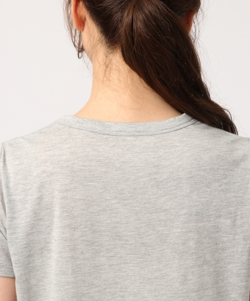 GLOBAL WORK（グローバルワーク）の「ジョーゼットキャミレイヤード半袖/722844（Tシャツ/カットソー・レディース・ブラック/ネイビー/ブラウン・LARGE/MEDIUM）」の8枚目の写真