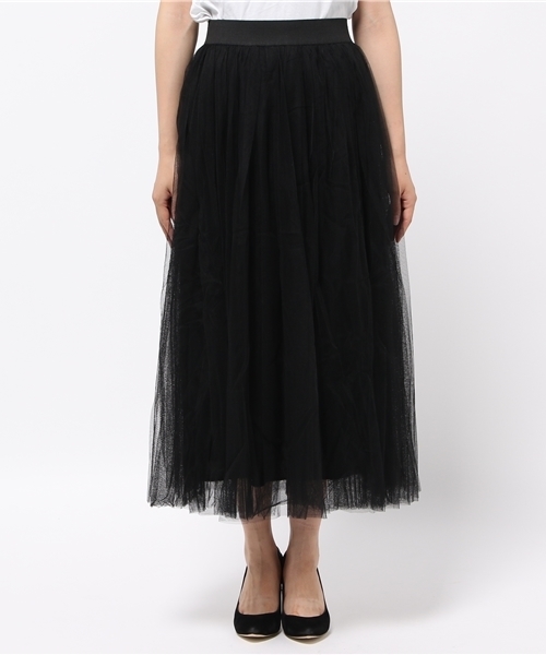 coca(coca)(コカ)の「選べる6カラー◇ふんわりチュールスカート(スカート・レディース・グレー/ネイビー/アイボリー/ブラック/カーキ/ライトグレー・ONESIZE/ONE SIZE)」の7枚目の写真