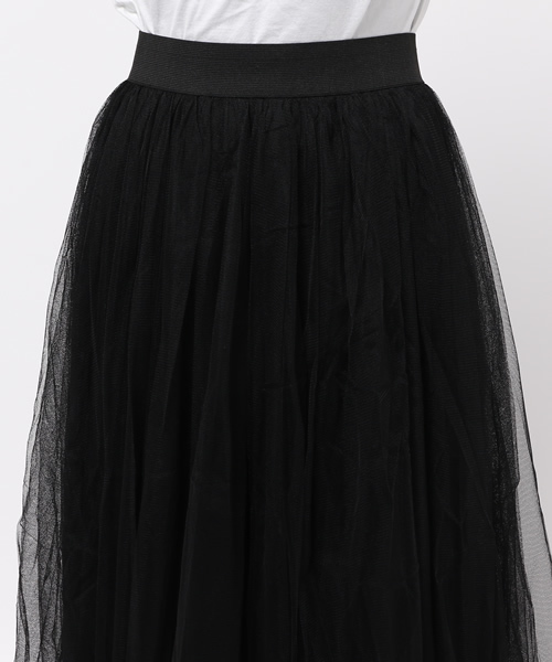 coca(coca)(コカ)の「選べる6カラー◇ふんわりチュールスカート(スカート・レディース・グレー/ネイビー/アイボリー/ブラック/カーキ/ライトグレー・ONESIZE/ONE SIZE)」の10枚目の写真