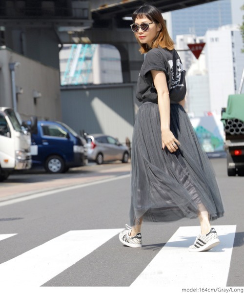 coca(coca)(コカ)の「選べる6カラー◇ふんわりチュールスカート(スカート・レディース・グレー/ネイビー/アイボリー/ブラック/カーキ/ライトグレー・ONESIZE/ONE SIZE)」の21枚目の写真