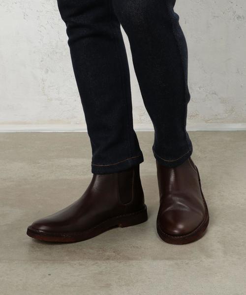 green label relaxing（グリーンレーベルリラクシング）の「[ダナッサ] BC DANASSA GLR レザーサイドゴアブーツ◆（ブーツ・メンズ・ブラック/ダークブラウン・41/43/42/40）」の9枚目の写真