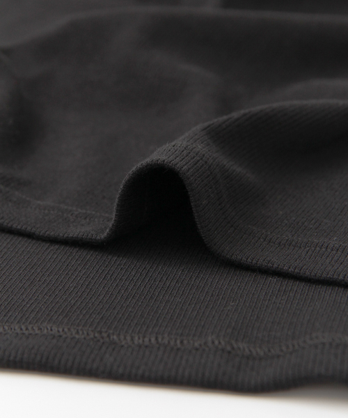 SENSE OF PLACE by URBAN RESEARCH（センスオブプレイスバイアーバンリサーチ）の「リブタートルネックロングTシャツ（Tシャツ/カットソー・メンズ・ホワイト/ブラック・LARGE/MEDIUM）」の6枚目の写真