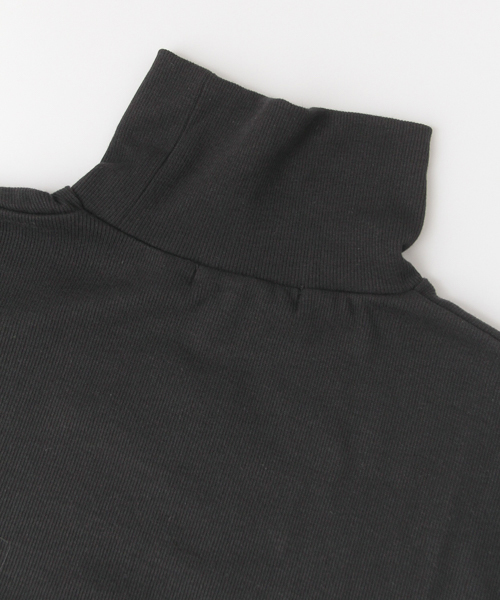 SENSE OF PLACE by URBAN RESEARCH（センスオブプレイスバイアーバンリサーチ）の「リブタートルネックロングTシャツ（Tシャツ/カットソー・メンズ・ホワイト/ブラック・LARGE/MEDIUM）」の7枚目の写真