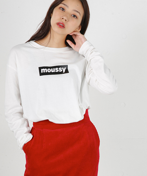 MOUSSY（マウジー）の「early moussy L/TSJ（Tシャツ/カットソー・レディース・ブラック系その他/ブラック/レッド系その他・FREE）」の3枚目の写真