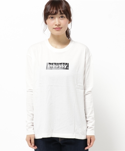 MOUSSY（マウジー）の「early moussy L/TSJ（Tシャツ/カットソー・レディース・ブラック系その他/ブラック/レッド系その他・FREE）」の4枚目の写真