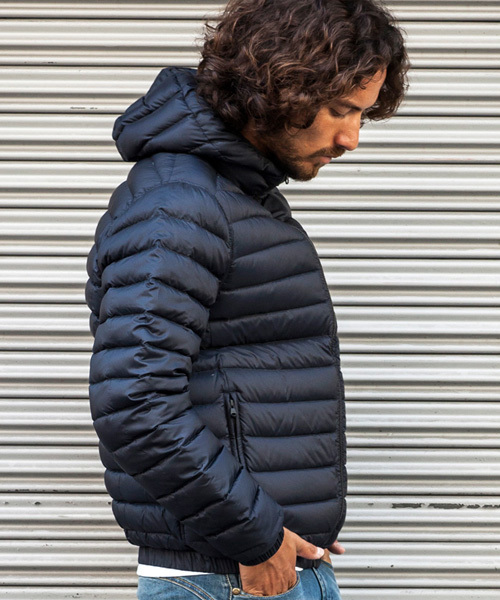 RefrigiWear（リフリッジウェアー）の「リバーシブルダウンジャケット(90%ダウン)（ダウンジャケット/コート・メンズ・ブラック/カーキ/グレー/ネイビー・MEDIUM/SMALL/LARGE）」の19枚目の写真