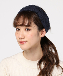 ニットヘアバンド/ヘアターバン/アクリルモヘアターバン
