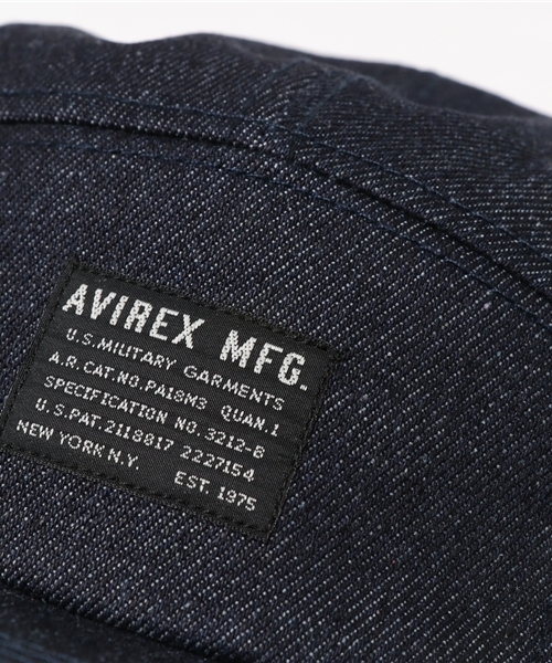 AVIREX（アヴィレックス）の「avirex/ アヴィレックス/ DENIM JET CAP/ デニム ジェットキャップ/ Belle（キャップ・レディース・ブラック/インディゴブルー・FREE）」の7枚目の写真